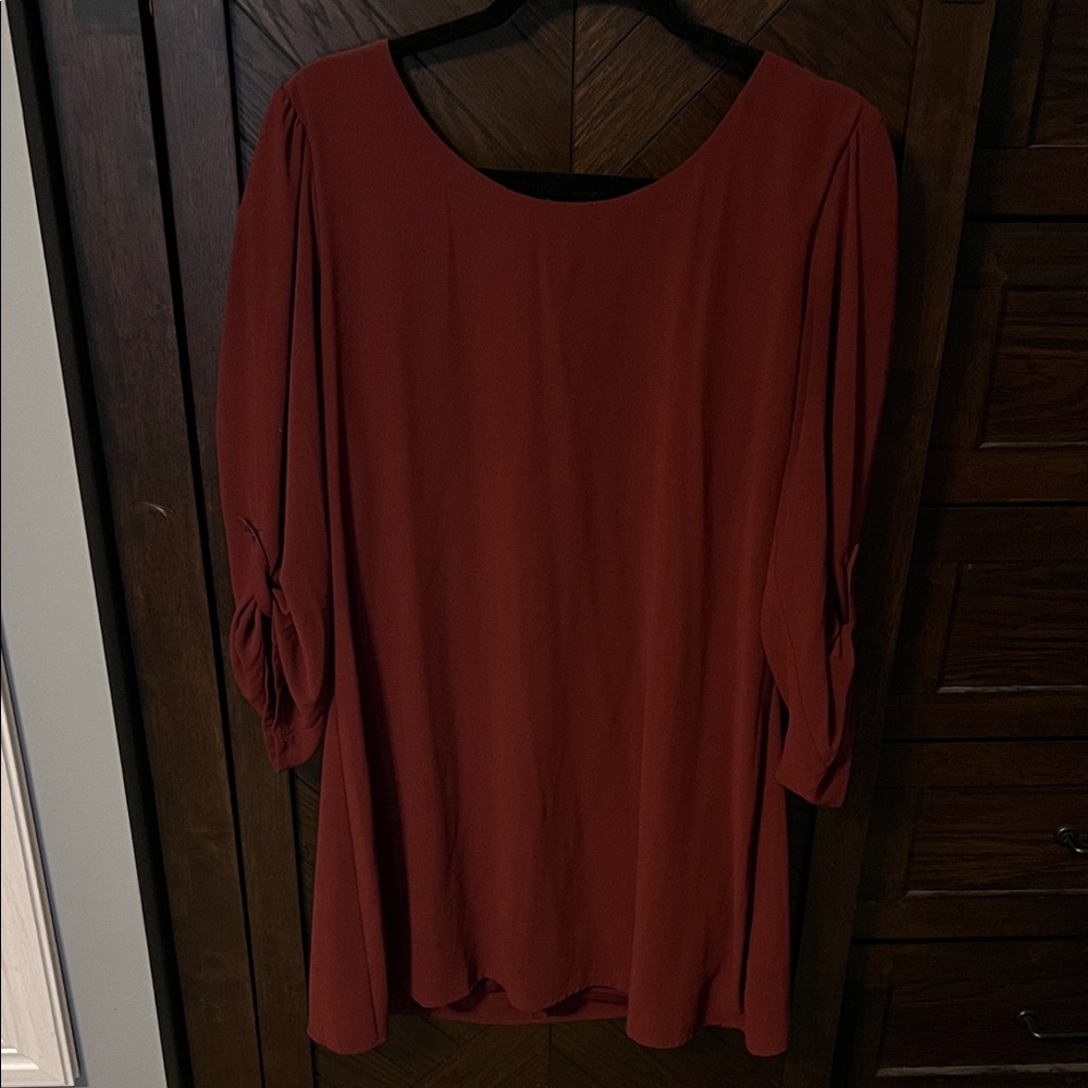 Elegant Maroon Women's Dress